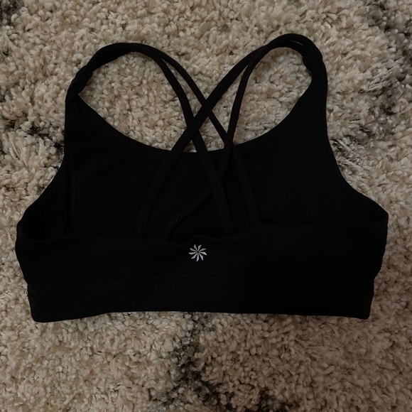 Athleta Girl Upbeat Sports Bra Black - Picture 2 of 4